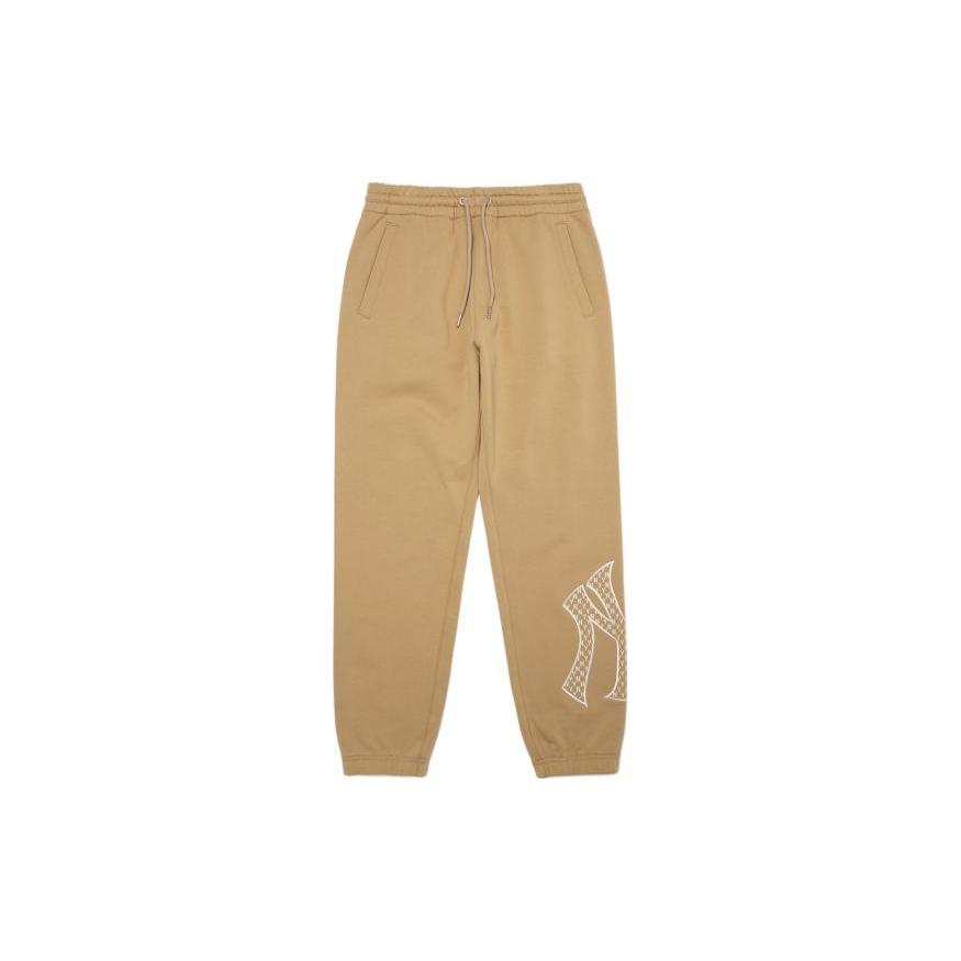 MLB Knitted Sweatpants Unisex Dark Beige 3APTM0121-50BGD L