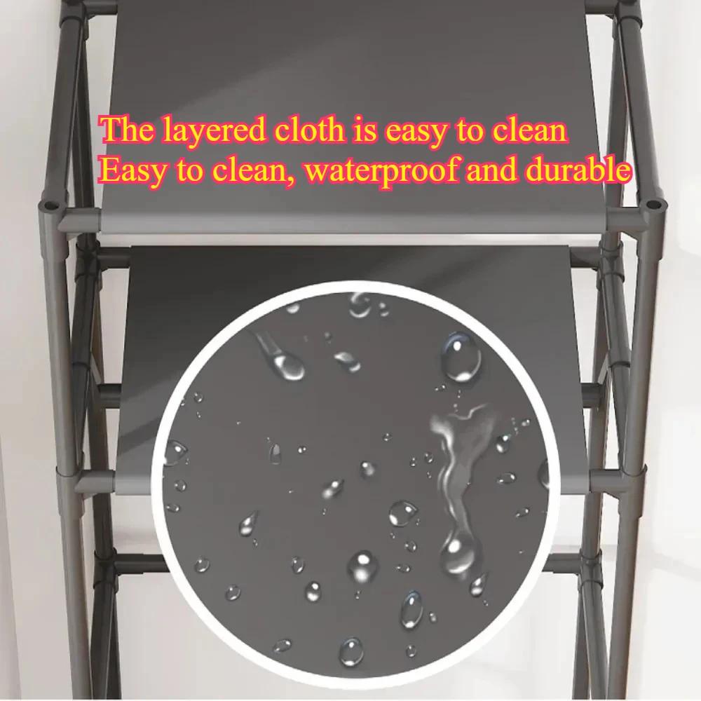 Simple Wardrobe Clothes Hanger Storage Rack Multi Purpose Shoe Rack Single Row Space Saving Storage Device Multi Layer Storage