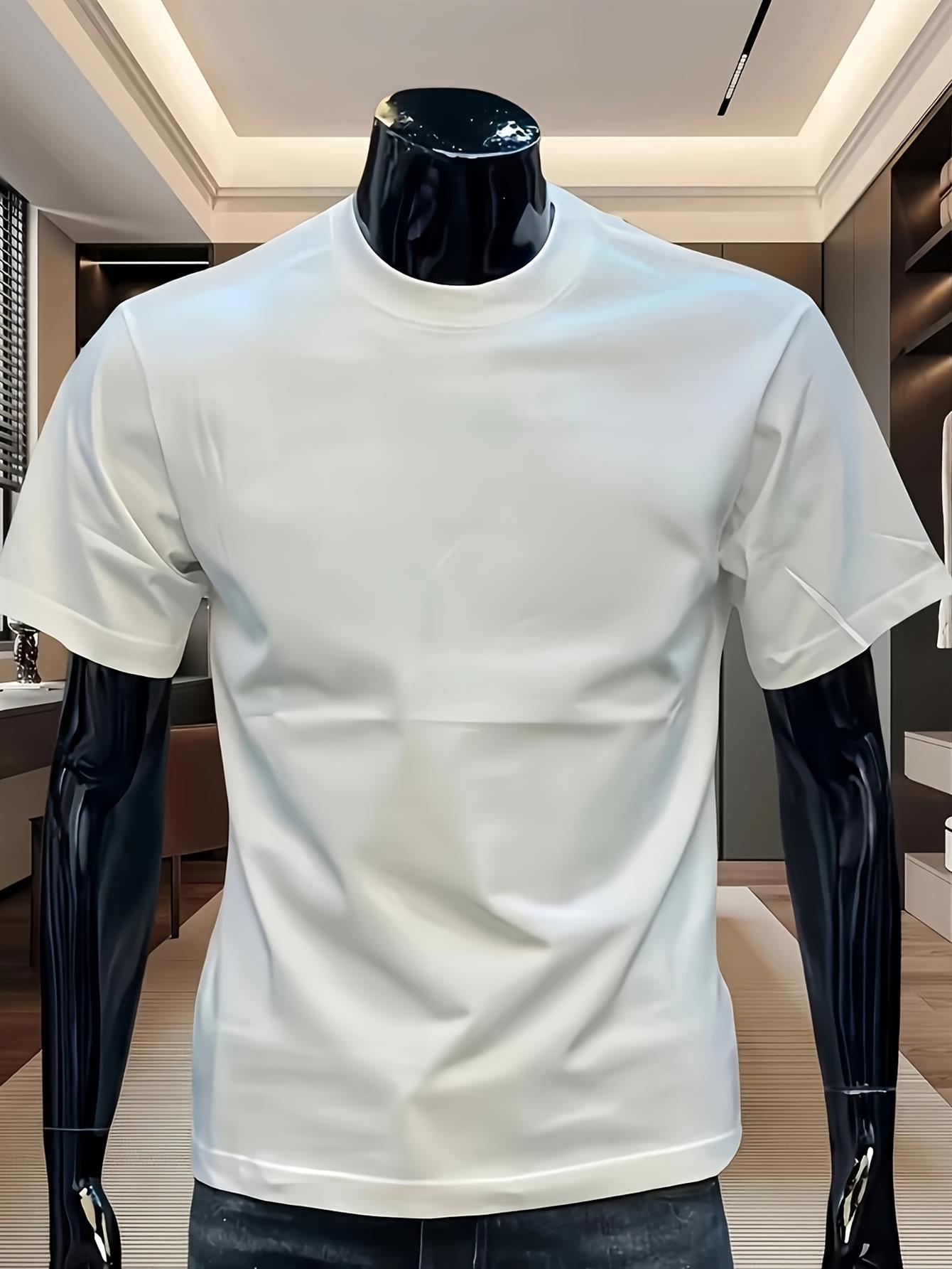 

2026 Men s Pure Cotton T-shirt for Summer Casual Stylish Loose and Breathable Suitable for Everyday Wear and Sports S разноцветный