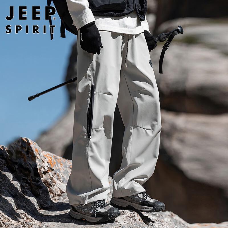 JEEP SPIRIT Men's Cargo Straight-Leg Casual Pants