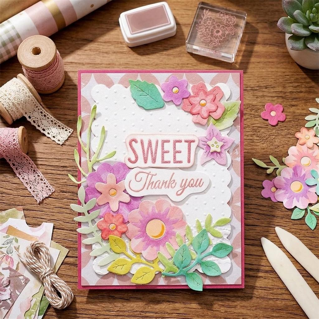 Flower Carbon Steeel Cutting Dies for Scrapbooking Photo Album Decoration DIY Cards Making Craft Dies Cut
