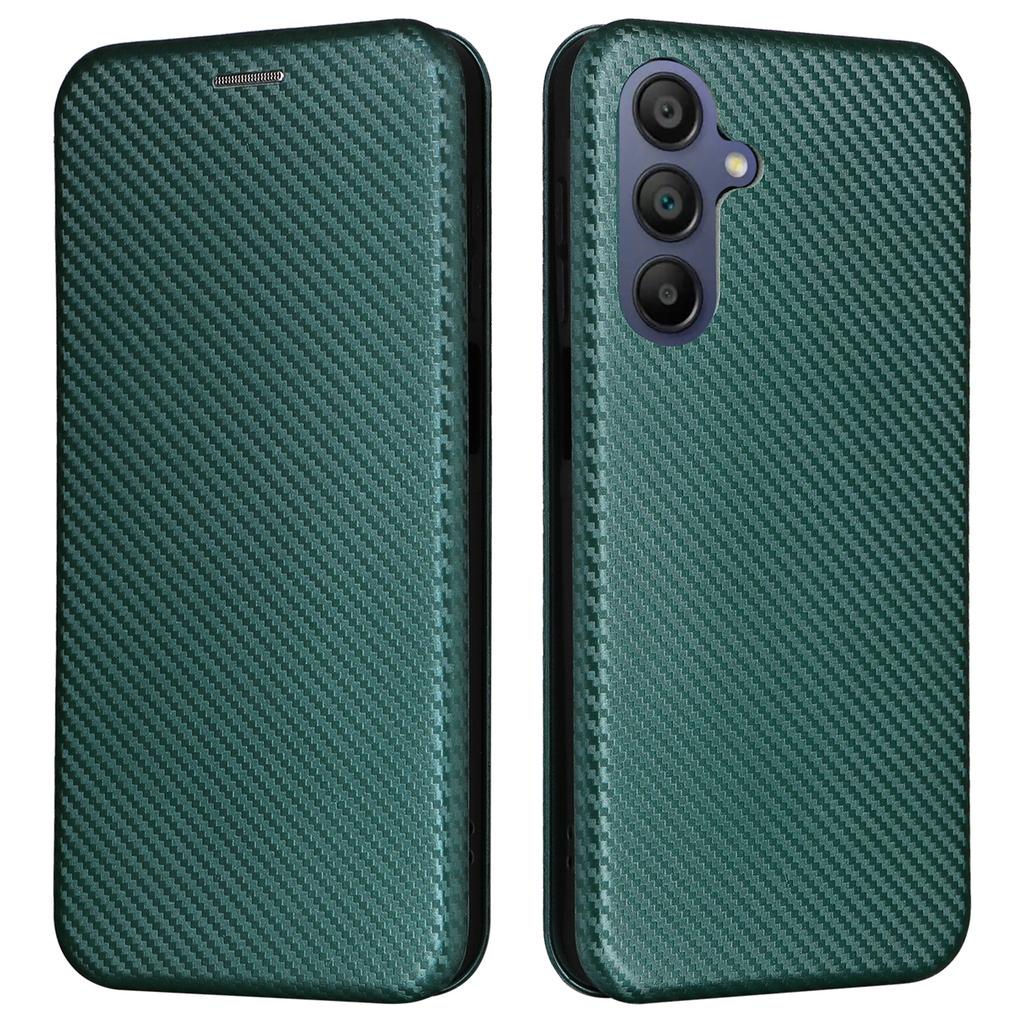 For Samsung Galaxy A17 5G/A17 4G/A26 5G Case Carbon Fiber Texture Drop-Proof PU Leather Phone Cover