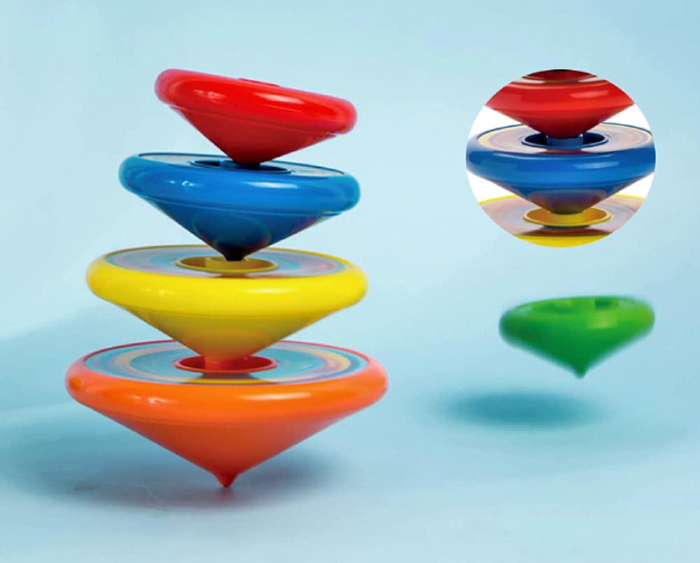 Top Stacking Top Daruma Drop Stacking Top Top Game Stacking Top Spinning Top Stacking Challenge Educational Toy 5-tier