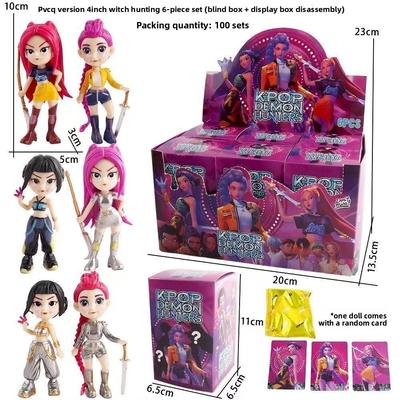 Nuova Scatola Cieca Kpop Demon Hunters Action Figure Giocattolo Derpys Tiger Rumi Mira Zoey Sussy Statuetta Bambola per Regalo ai Fan
