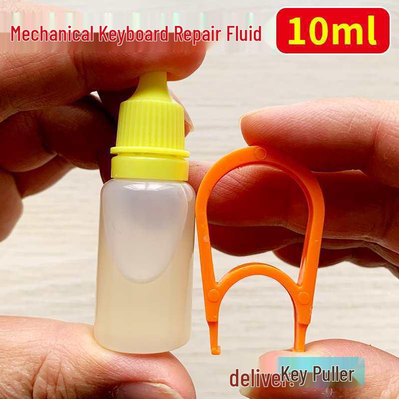 

Mechanical Keyboard Repair Kit with Fluid Switch, Keycap Puller, and Lubrication Oil for Non-Responsive Keys