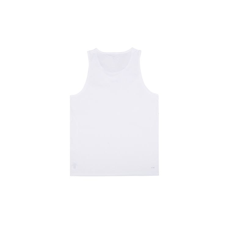 Li-Ning Plain Logo Print Fitness Sleeveless T-Shirt Men Tops White YVST029-2