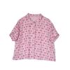 Strawberry Pink Retro Linen Cardigan: Versatile Summer Sun Protection Top
