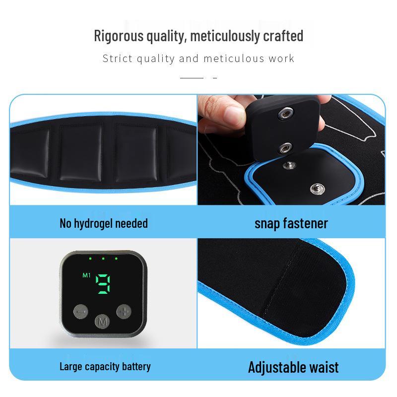 Smart EMS Abdominal Trainer: Electric Muscle Stimulator & Toning Waist Belt for Fitness and Massage