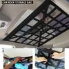 Car Ceiling Storage Net Pocket Auto Stowing Tidying Accessories Car Roof Storage Bag Interior Cargo Net Breathable Mesh Bag