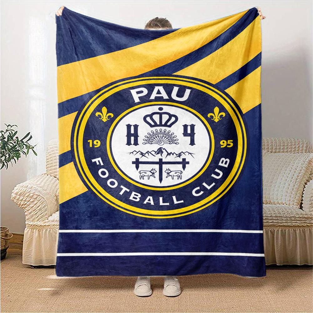 1 pièce Équipe de Football (42) Couverture, Cadeau, pour Hommes et Femmes, Couverture Douce, Idéale pour Canapé-Lit Canapé Voyage, Couverture Légère en Flanelle
