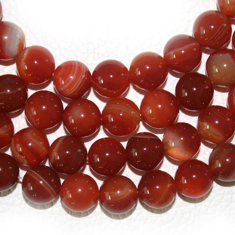 Black Stripe Stone Round Beads, 4/8/10mm Loose Beads, Choose Size for DIY Jewelry Making
