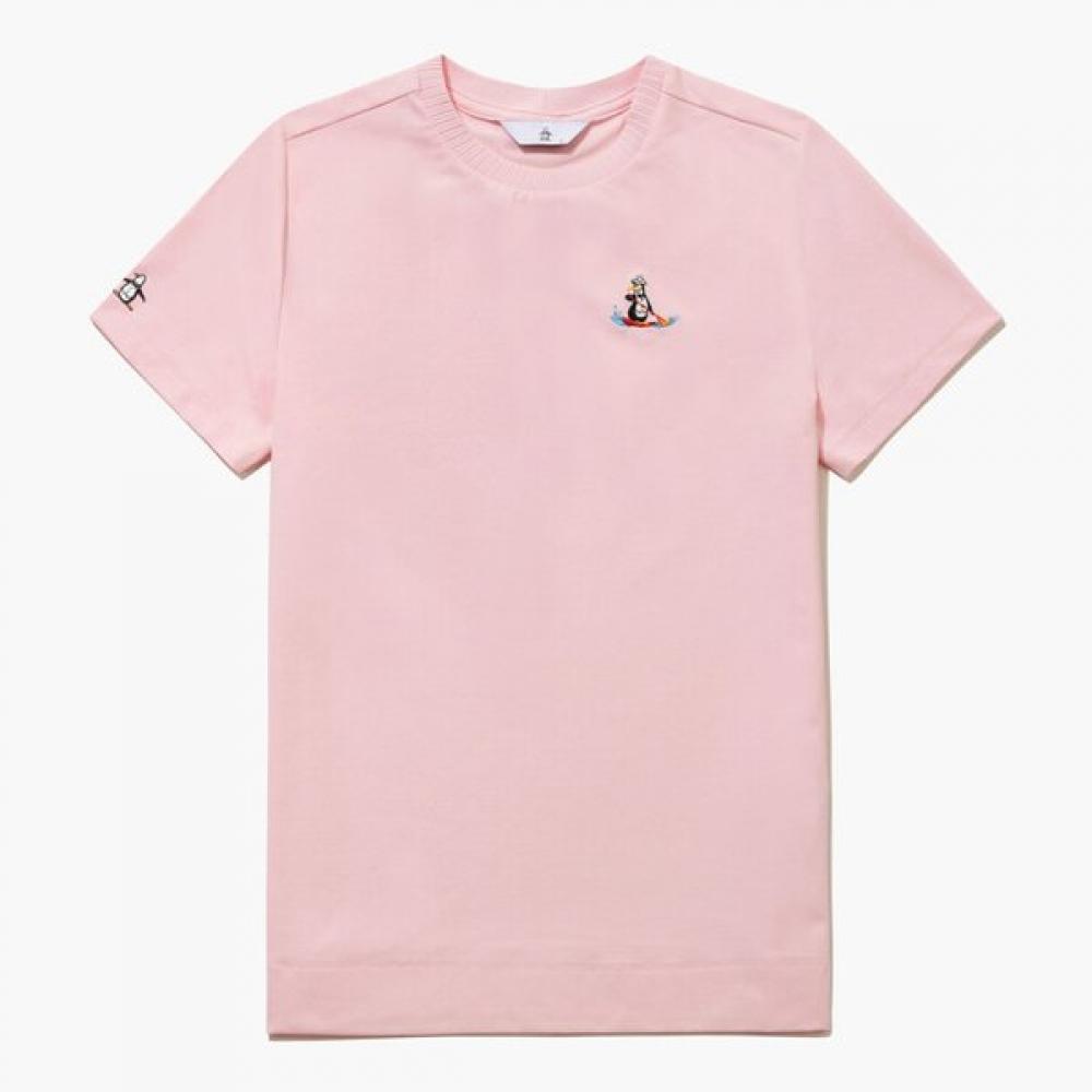 Munsingwear Women Round T shirT One poinT Pink mr222lTs4c