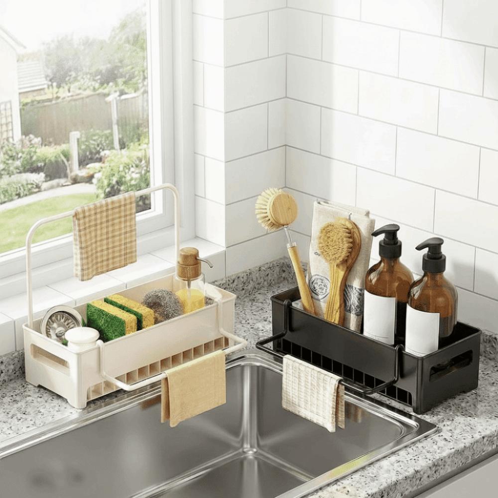 Storage Tray Sink Storage Rack Detachable Kitchen Sink Organizer Drain Rack  Bathroom Sink
