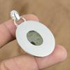 Gift For Women Pendant 925 Sterling Silver Natural Moss Prehnite Gemstone