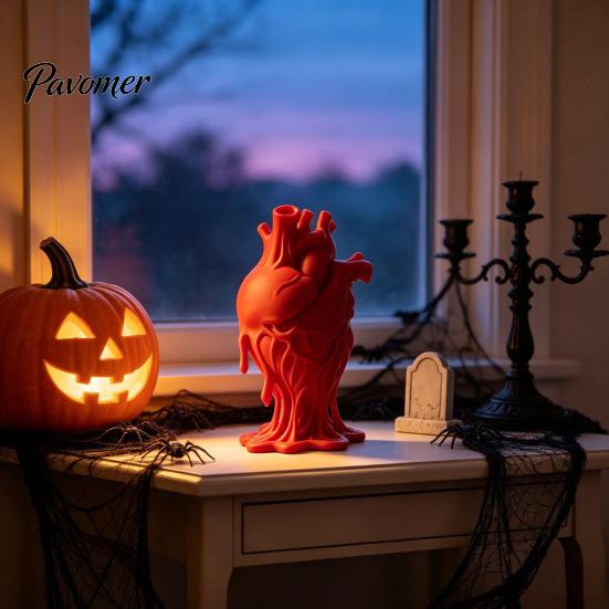 Dark Academia Desktop Ornaments 3D Printed Human Heart Model, Anatomical Figurine, Decorative Sculpture Immersive Thriller Scene Props with