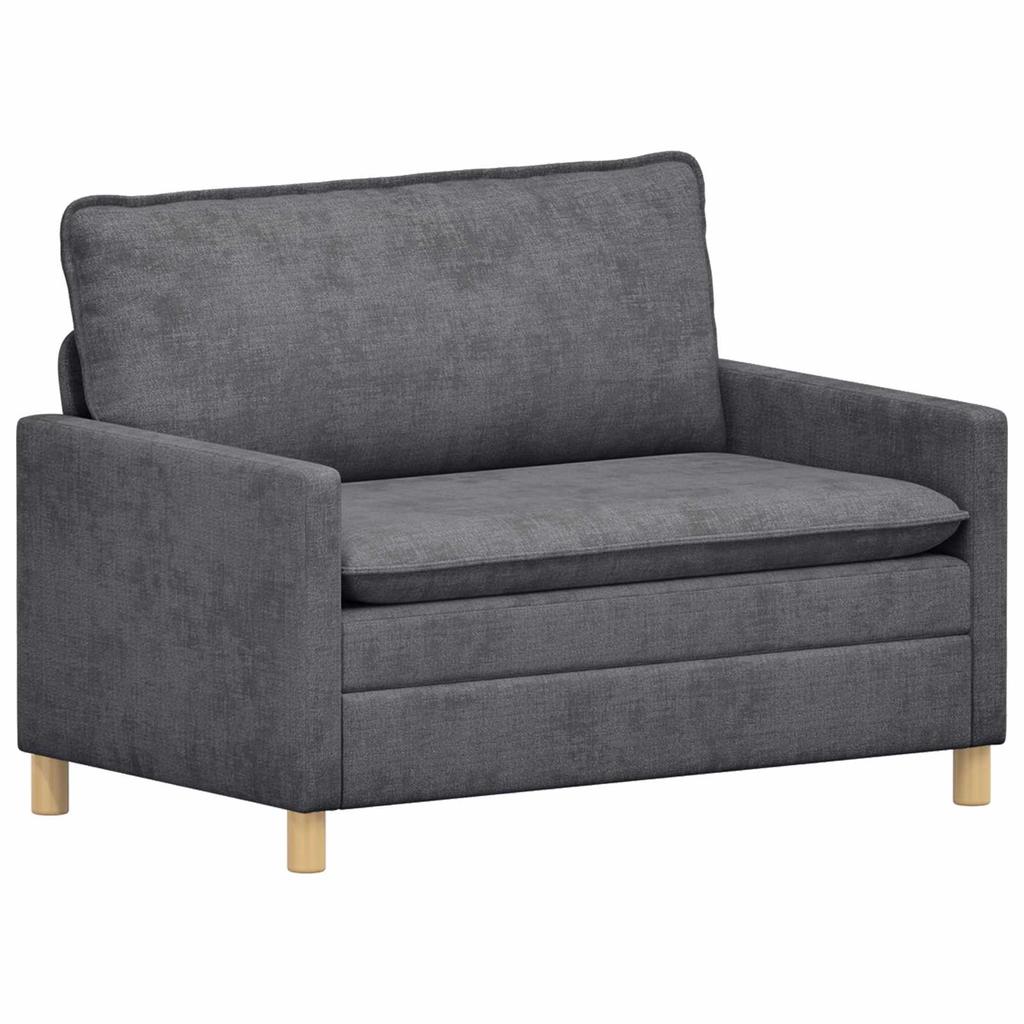 Sofa Dark Grey 126 X 81 X 87.5 Cm Polyester