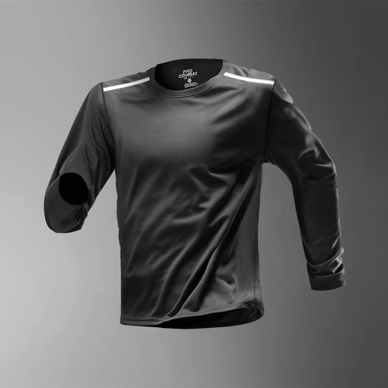 WEZHO Men s Running Quick-Dry Long-Sleeve T-Shirt