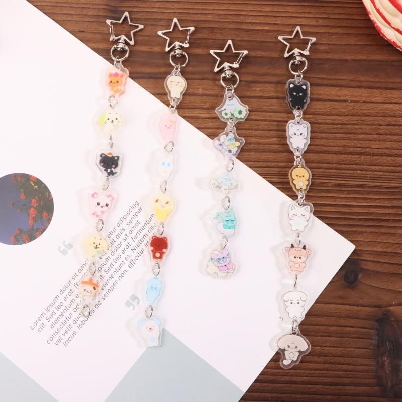 2025 Anime Acrílico Kpop Chaveiro Acessórios Pingente de Desenho Animado Bonito Criativo Enfeite de Bolsa Chaveiro de Carro Amigos Fãs Presentes