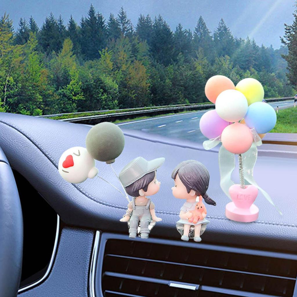 Auto-Armaturenbrett-Dekoration, Niedliche Mini-Lustige Multifunktionale Pärchen-Puppe Mode-Accessoires Dekoration