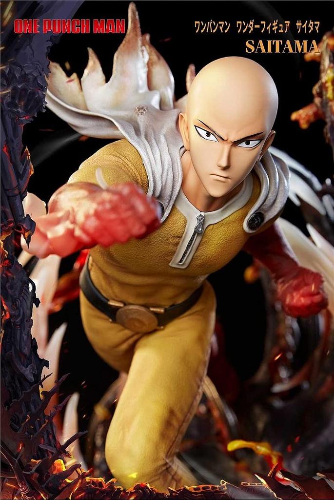 Unique Art Studio One Punch Man Wonder Figure Saitama Height Approximately 550mm Polystone Painted Complete Figure