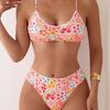 Neuer kleiner floraler sexy Bikini geteilter Badeanzug