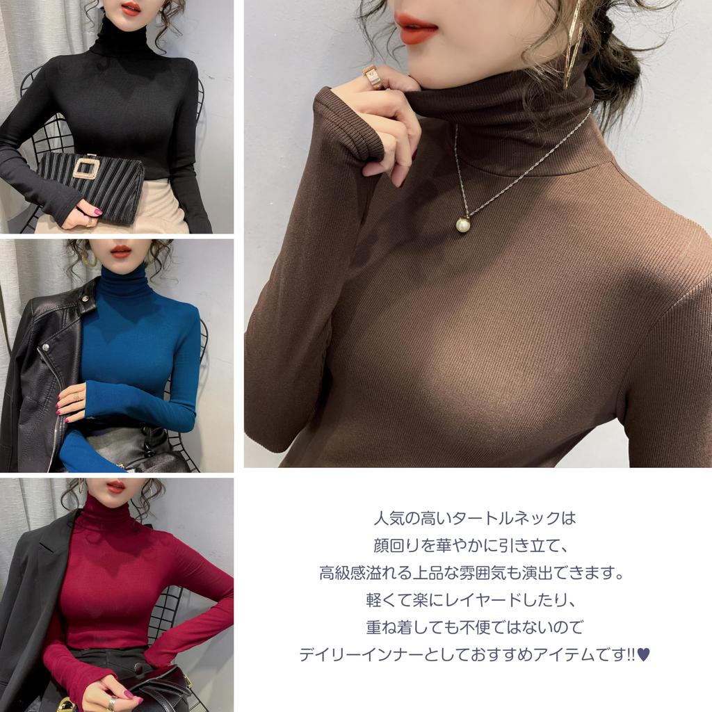 Bolan Verl Rollkragen Lang Slim Slim Größe M Damen T-Shirt, Ärmel, Fleecegefüttert, Passform, Hoher Kragen, Schlicht, Gerippt, Stretch, Passform, Frühling, Herbst,