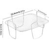 Steel Air Fryer Wire Rack  Nonstick Air Fryer Tray Steamer Roasting Kit Reusable Cooking Tools Accessories for Air Fryer Cooking