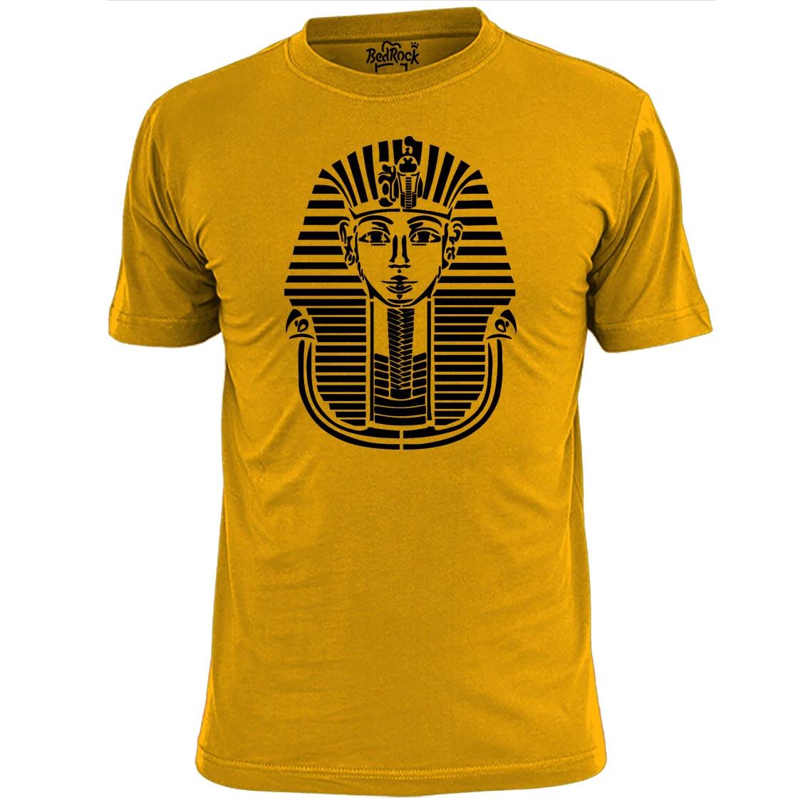 Mens Tutankhamun Stencil T shirt Ancientt Egyptian Pharoah L