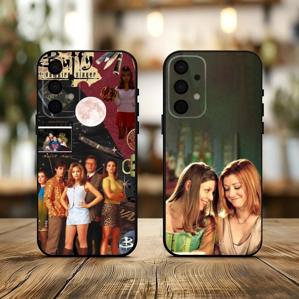 B-Buffy the V-Vampire Slayer phone Case For Samsung Galaxy A73,A72,A71,A70,A53,A52,A51,Others Soft Black Shell