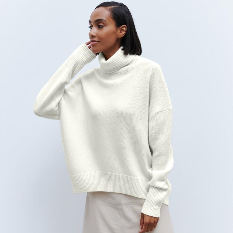 Autumn New Long Sleeve Pullover Knitted Sweater Women Fashion Loose Outerwears Women Winter Sweaters Elegant Vintage Solid Casual Knit Jumpers 24912