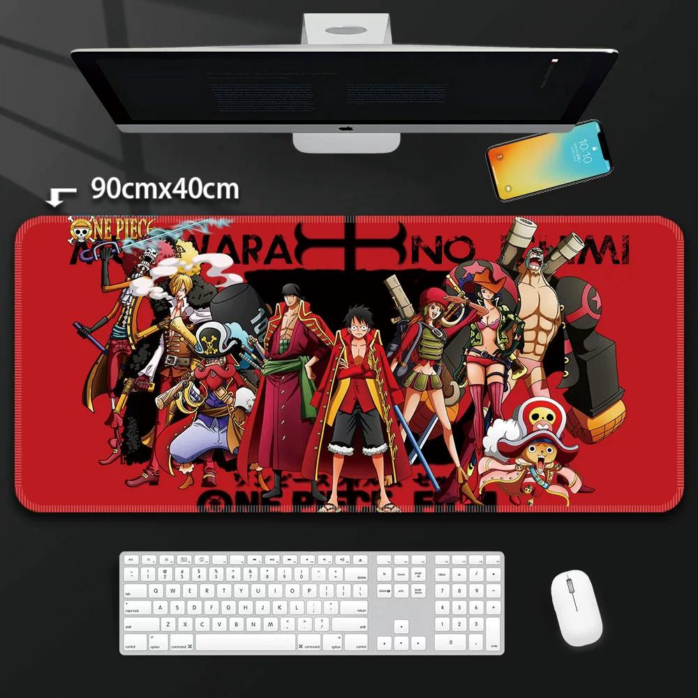 One Piece Leather Mouse Pad Oversized Peripherals Two-dimensional Anime  Monkey D. Luffy Roronoa Zoro  Boys Computer E-sports Game Keyboard Table Mat