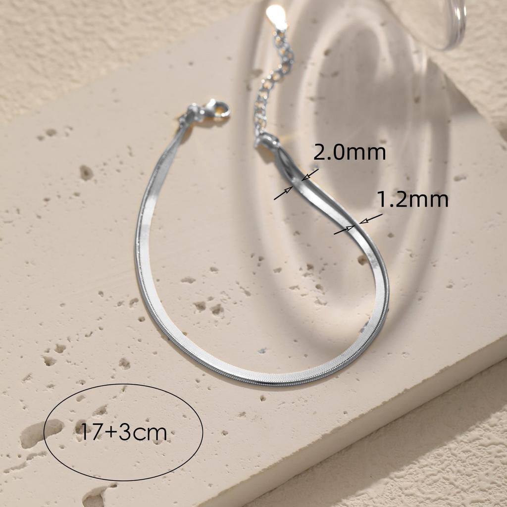 Double Layer Snake Chain Bracelet For Women Elegant Fashion Jewelry Versatile Accessory Exquisite Gift For Her