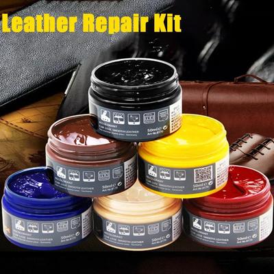 50ML Car Seat Care Kit Liquid Leather Skin Refurbish Repair Tool For Shoes Auto Seat Sofa Coats Holes Scratch Crack 20 Colors