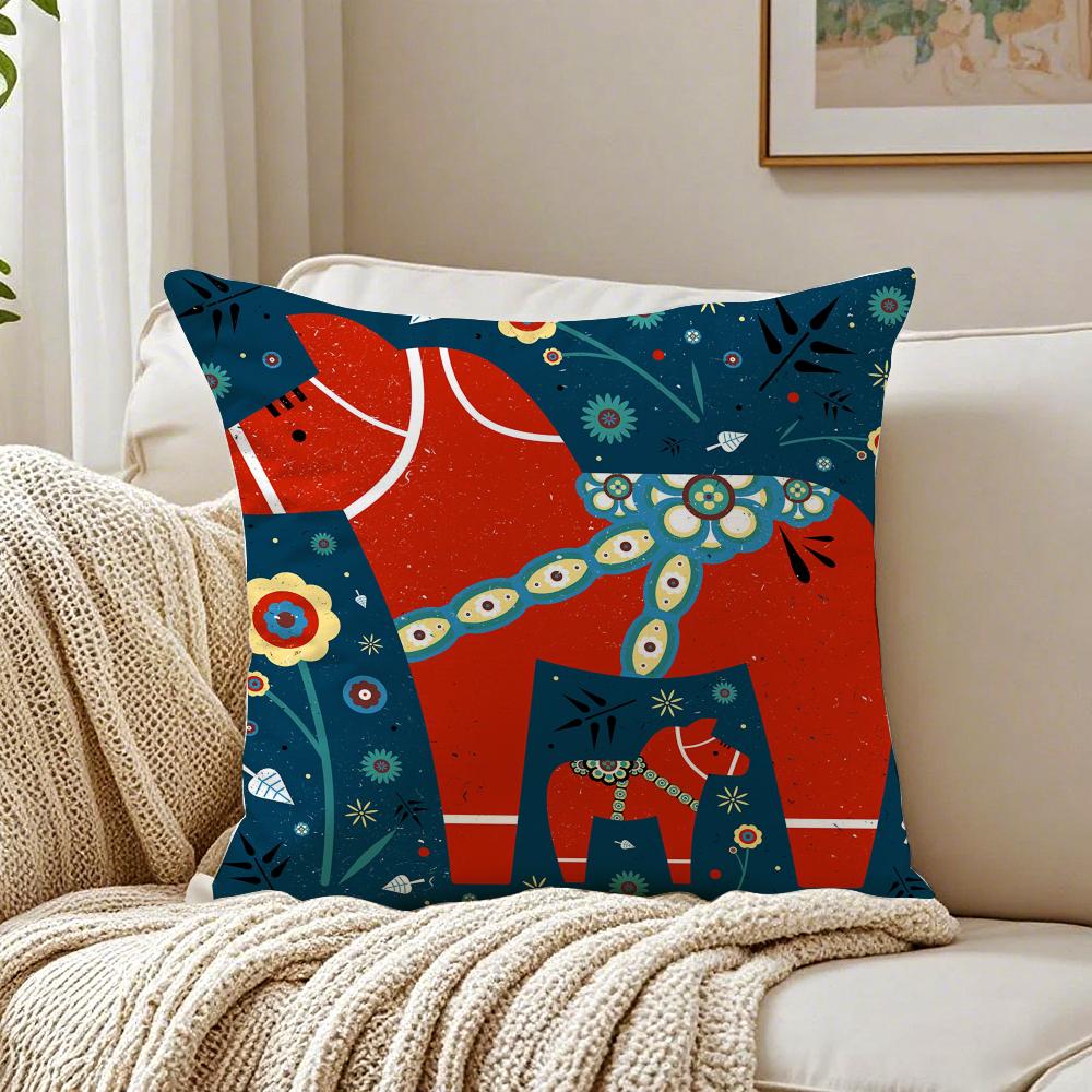 Classical Style Darama PrintBeautiful Cushion Cover Pillowcase Antidustmite Living Room Sofa Decor Cushion Room