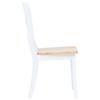 Dining Room Chairs 2 Pcs White & Light Wood Solid Rubberwood