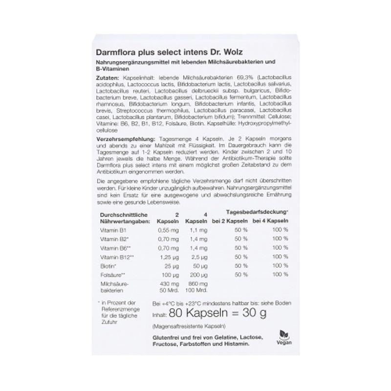 Dr. Bolts Damflora Plus Select Intense 80 Capsules
