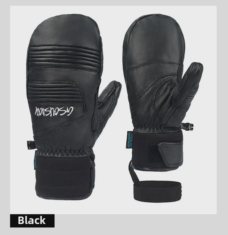 Windproof Waterproof Winter Ski Gloves: Thick, Warm, Wear-Resistant for Outdoor Sports, Mountaineering, and Cycling.