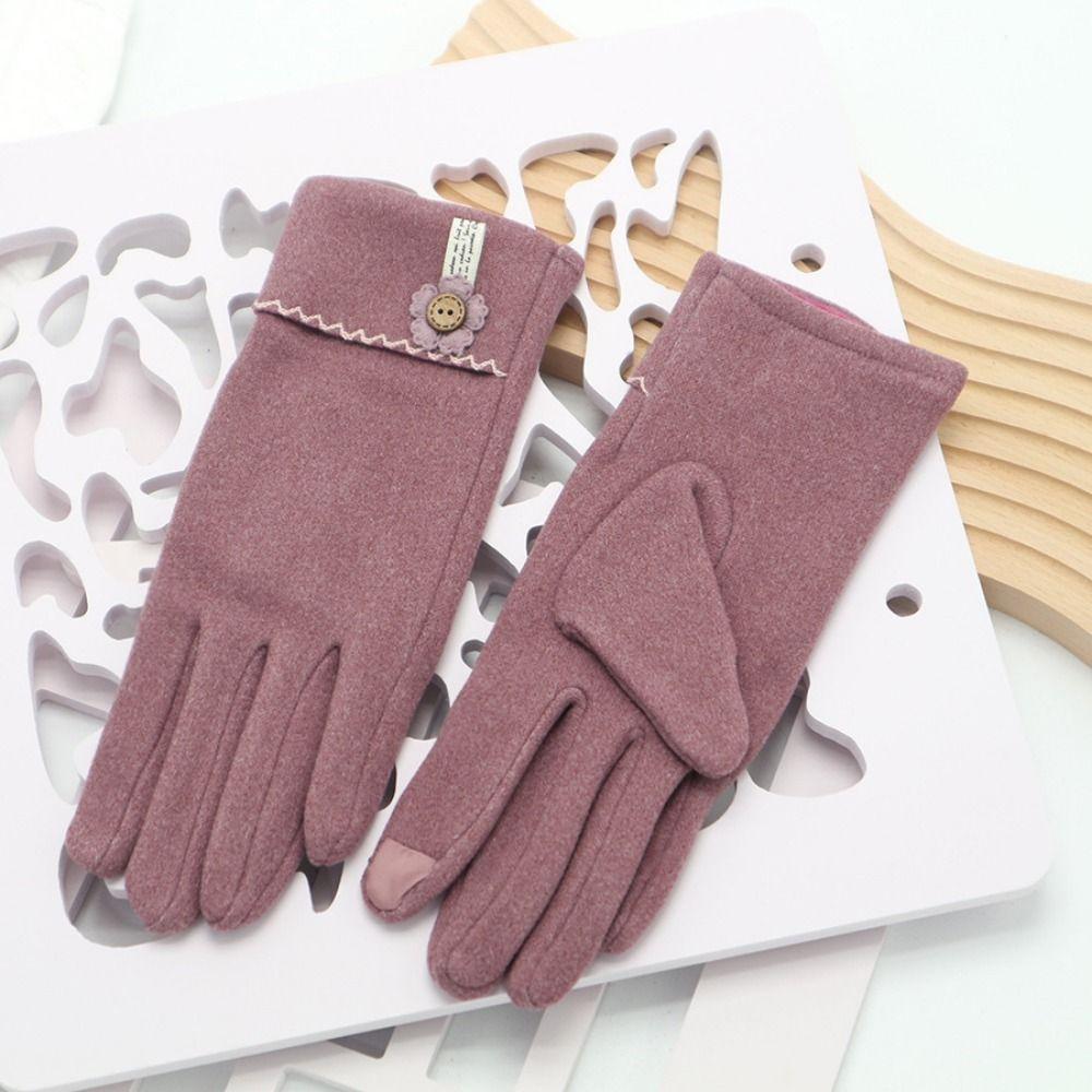 Thick Winter Thermal Gloves Keep Warm Female Driving Glove  Gloves  Youth Student