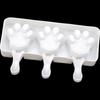 2pcs Silica Gel Easy To Clean Silicone Ice Mold Summer DIY Popsicles Ice Cream Making Works Tool As Shown