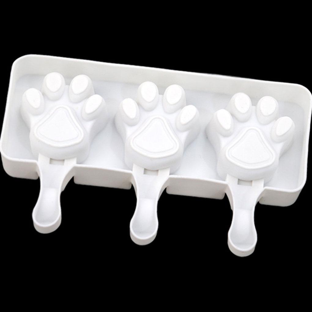 2pcs Silica Gel Easy To Clean Silicone Ice Mold Summer DIY Popsicles Ice Cream Making Works Tool As Shown