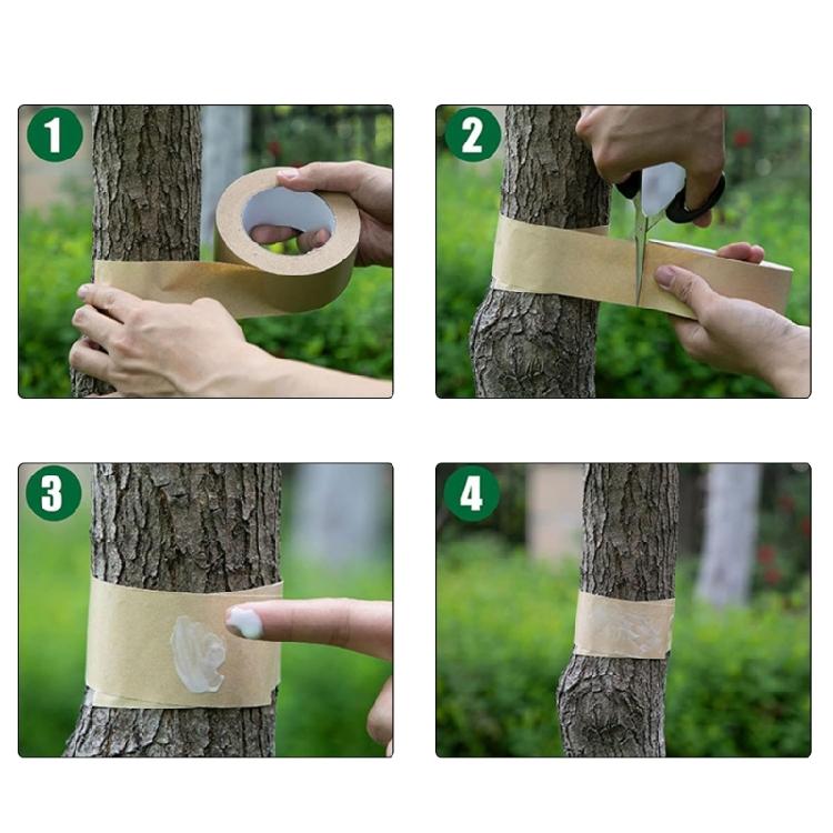 Plant Trunk Wrap Tape 165FeetX2Inches Coated Paper Adhesive Tape Water and Weather Resistant for Garden Plant Tree