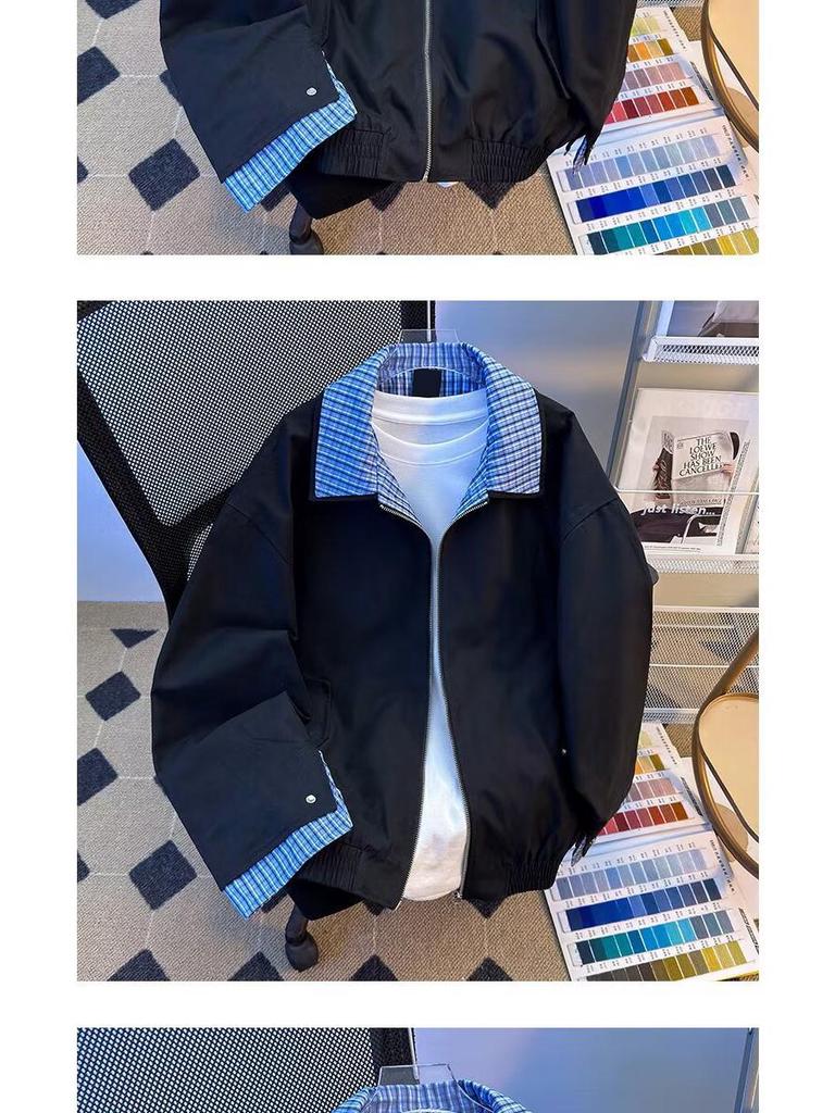 2025 Herbst Miu Stil Khaki Harrington Retro Zweiteilig Collegejacke für Damen