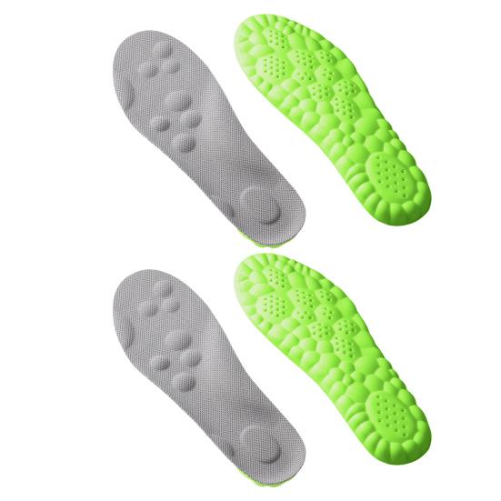 2 Pairs Air Cushion Height Increase Insole Breathable Insoles Moisture-Absorbing Fast-drying Shoe Insoles for Sports Shoes
