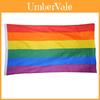 Auffällige Polyester-Regenbogenflagge 1,5 m x 0,9 m Ideal für Pride-Veranstaltungen drinnen und draußen