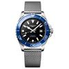 Orologio da immersione serie Concas movimento automatico meccanico impermeabile 300 metri cassa in acciaio inossidabile e ceramica quadrante nero 42mm L3.788.4.90.6