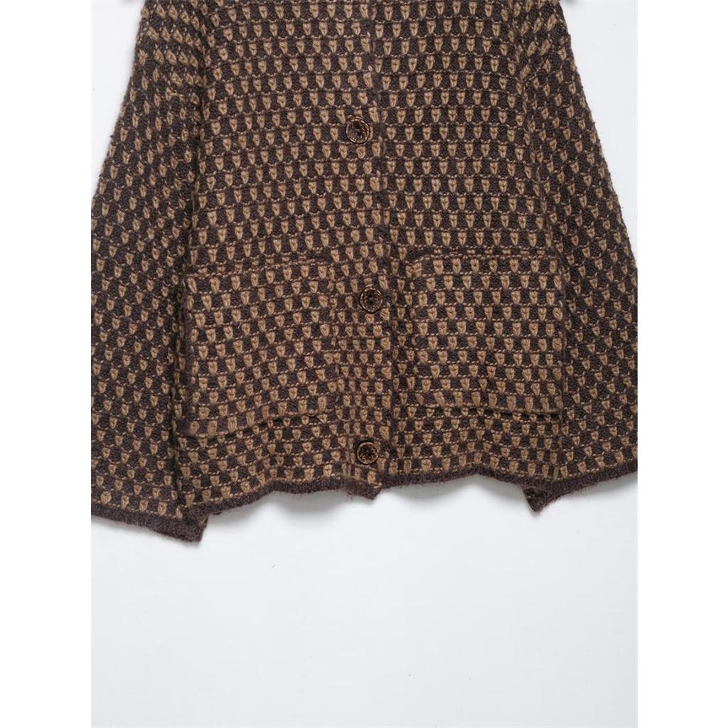 European American Style Women's Fashion Casual Loose Versatile Knit Cardigan Coat
