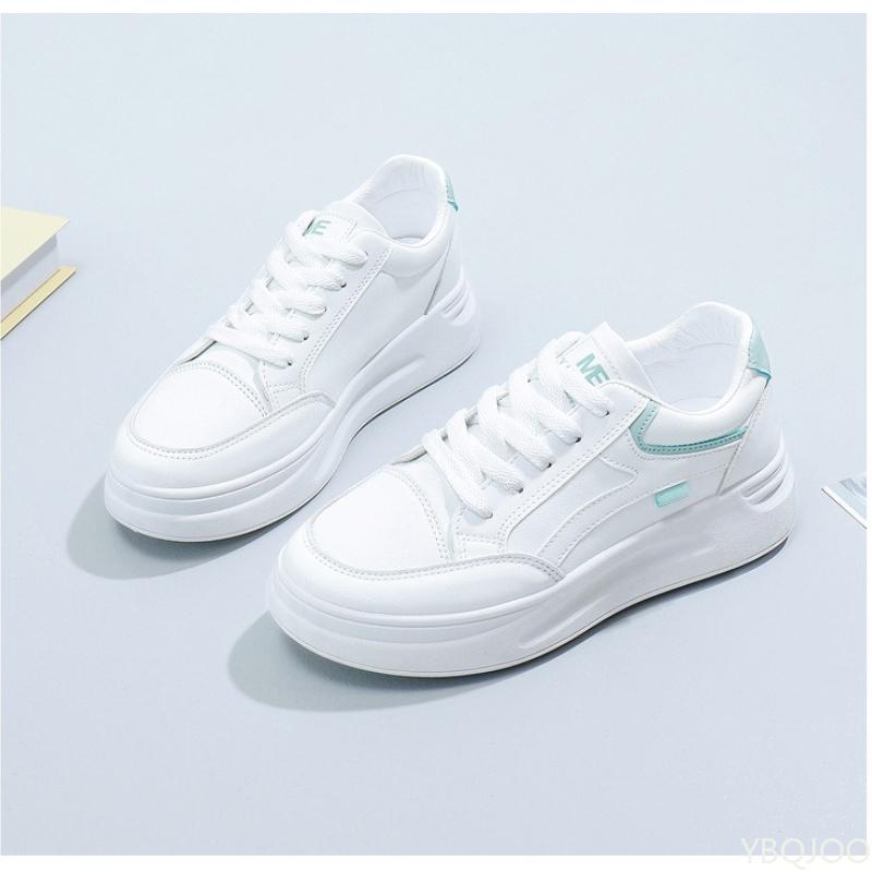Fashion Outdoor women's walking shoes women's new spring summer simple  comfortable lace up breathable casual sports white shoes