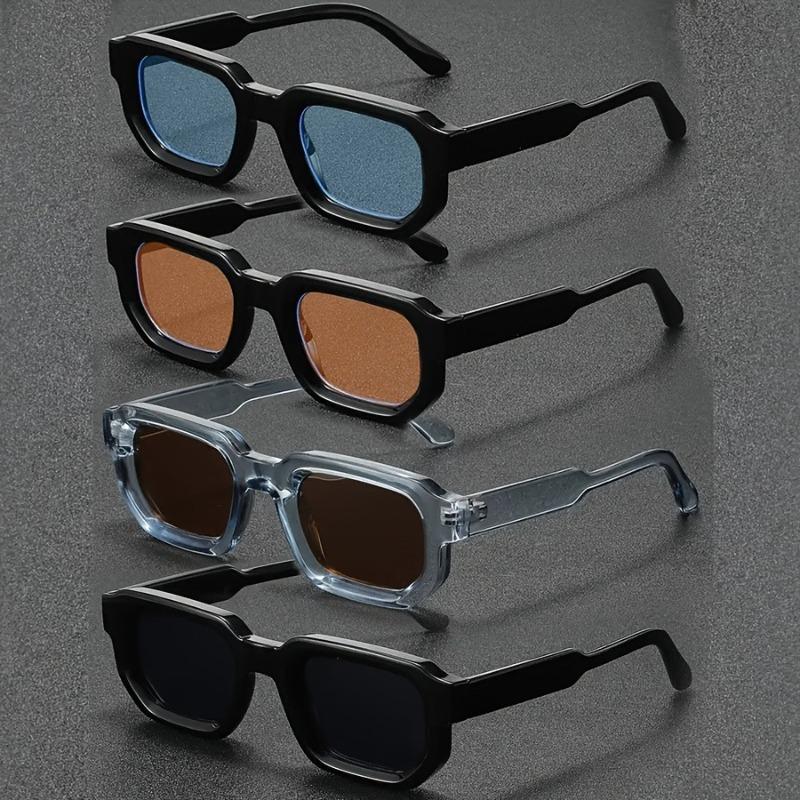 4 Piece Personalized Futuristic Trendy Fashionable and Cool Glasses for Both Men and Women