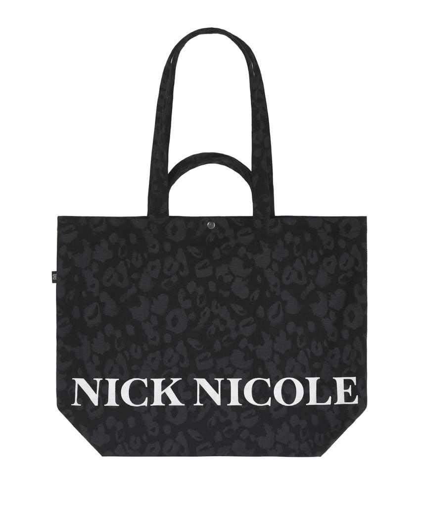 Nick&Nicole Leopard Twoway Corduroy Ecobag_Black
