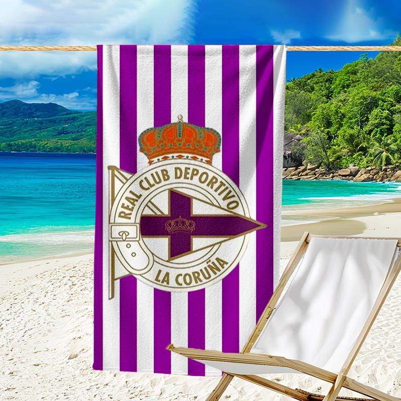 Deportivo Football Beach Towel - Soft, Absorbent Microfiber, Lightweight, Ideal for The Beach, Parties, Travel, Camping Fan Gifts